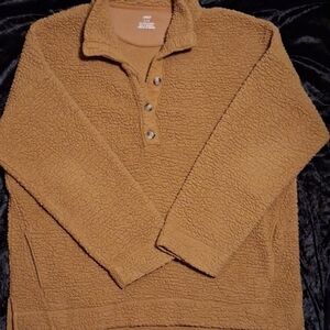 Aerie Women's Tan Fleece Sweater
